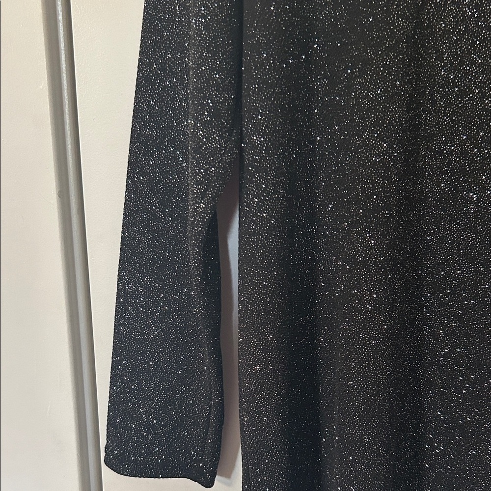 Elegant Black Sparkle Dress - Picture 4 of 9